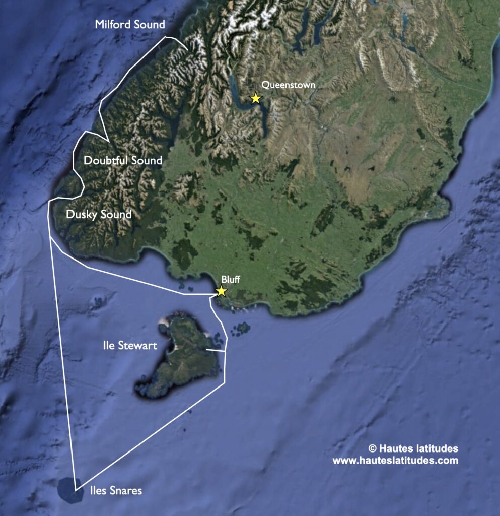 Carte fiordland stewart snare