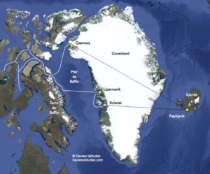 Carte de l'itinéraire